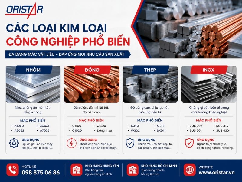 Các Loại Kim Loại Được Tìm Mua Nhiều Tại HCM