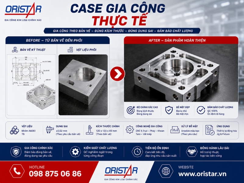 Case Thực Tế Trong Gia Công Kim Loại