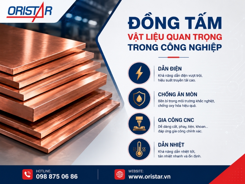 Đồng tấm là dòng vật liệu kim loại được sử dụng phổ biến
