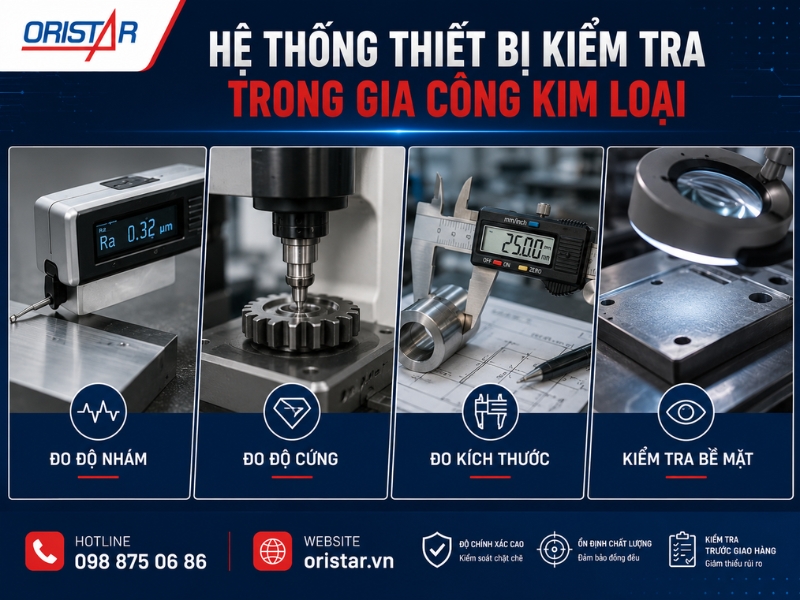 Hệ Thống Thiết Bị Kiểm Tra Trong Gia Công Kim Loại