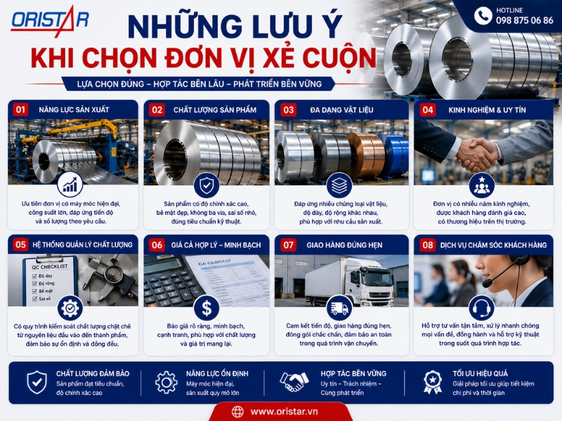 Những Lưu Ý Khi Chọn Đơn Vị Xẻ Cuộn