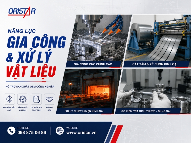 Năng Lực Gia Công Cơ Khí Chính Xác Tại Oristar