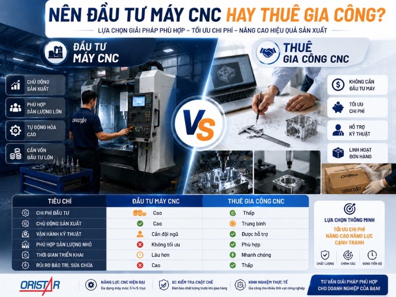Nên Đầu Tư Máy CNC Hay Thuê Gia Công?