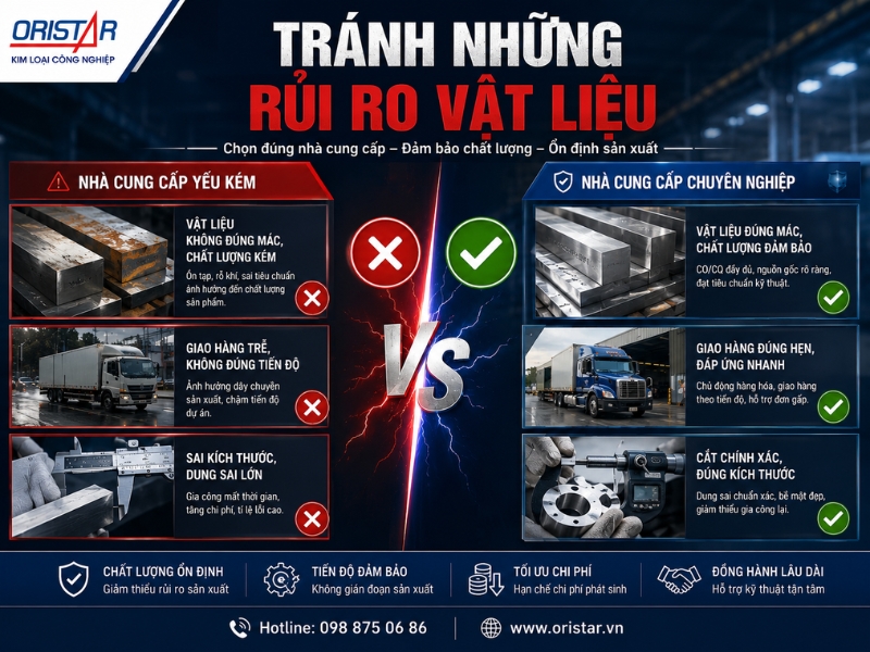 Những Sai Lầm Khi Chọn Nhà Cung Cấp Kim Loại