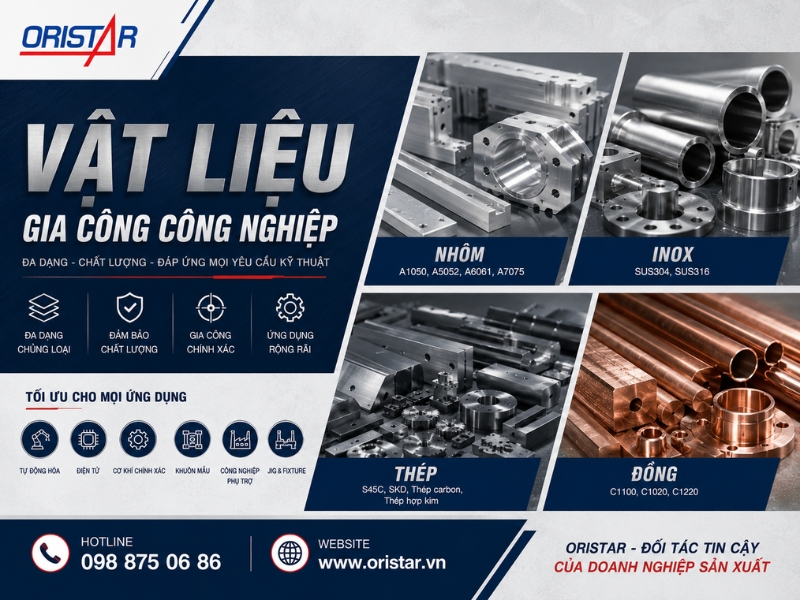 Vật Liệu Gia Công Cơ Khí Chính Xác